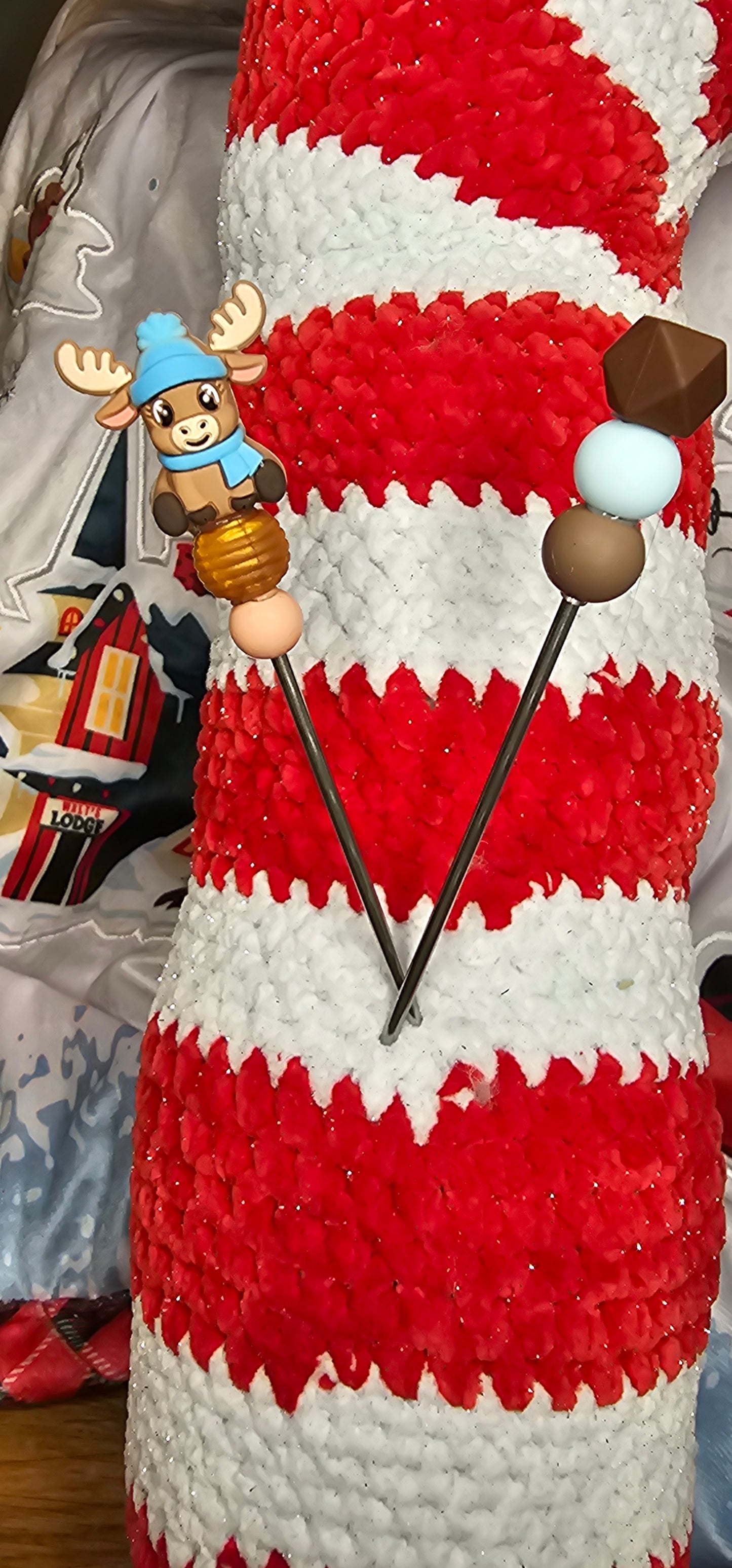 Weihnachtliche Amigurumisticks 🎄🎅
