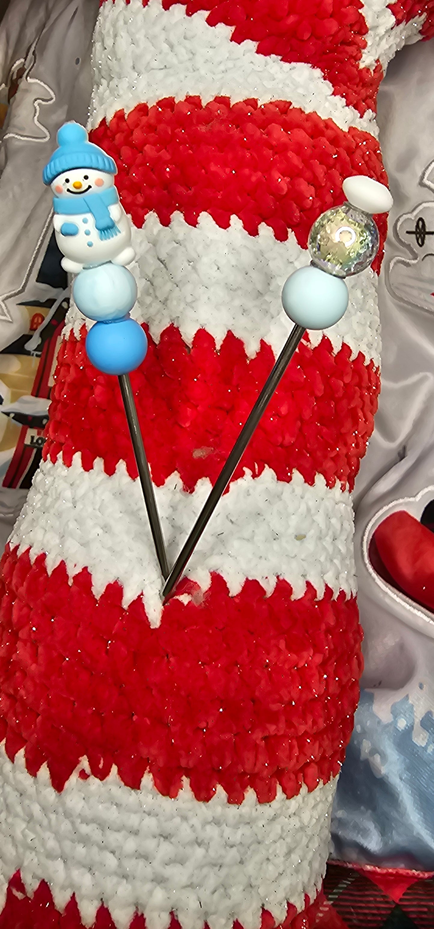 Weihnachtliche Amigurumisticks 🎄🎅