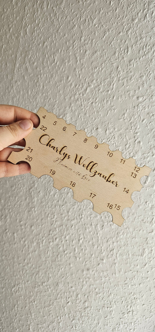 👀 Sicherheitsaugen-Messlehre aus Holz