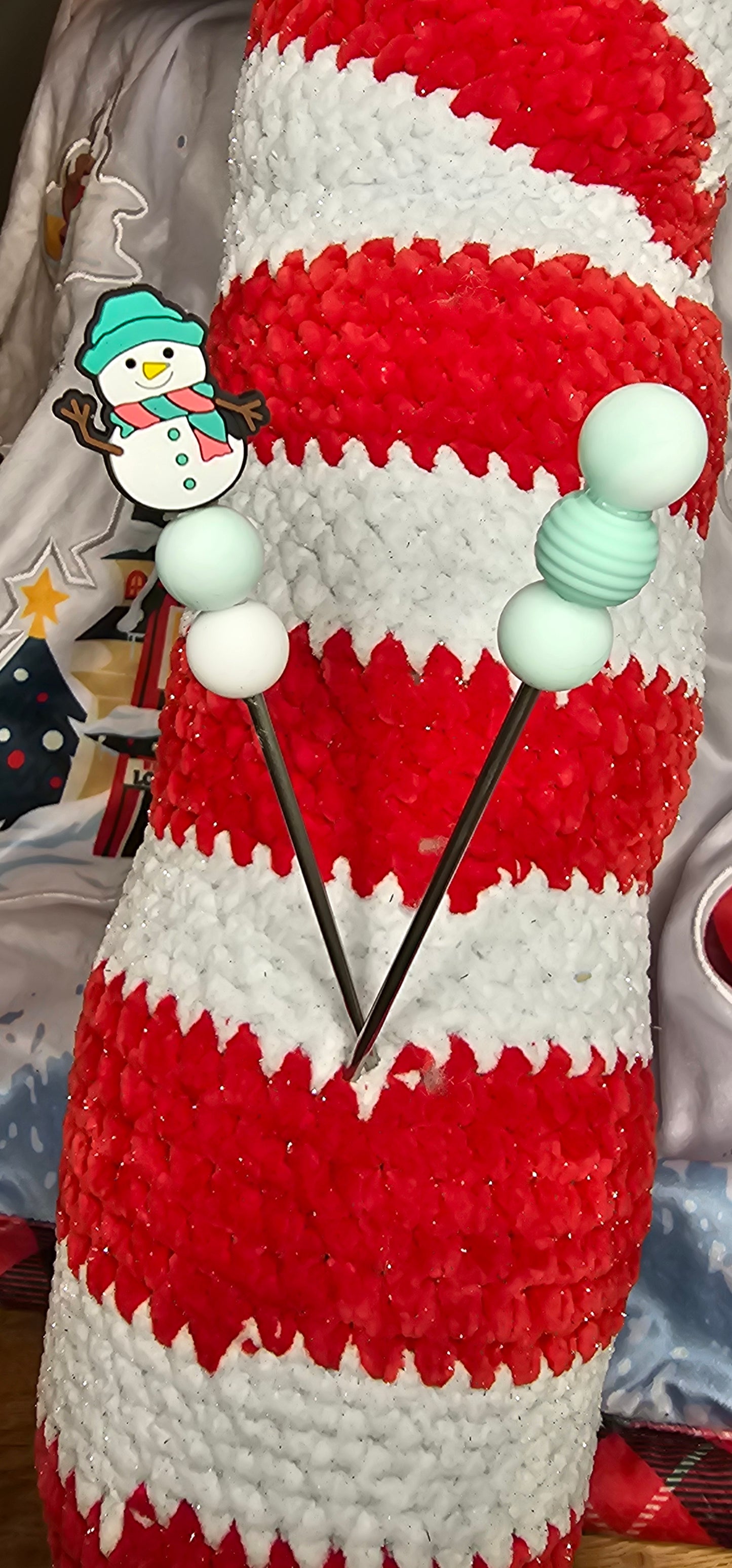 Weihnachtliche Amigurumisticks 🎄🎅